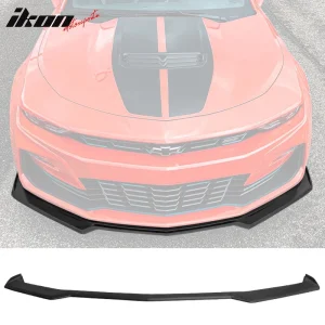 Fits 16-24 Chevy Camaro Front Bumper Lip 1LE Style Spoiler Matte Black Splitter - Image 6