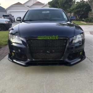 Glossy Black Front Chin Lip Splitter For AUDI A4 B8 B8.5 S4 A4 S-Line 2009-2016 - Image 4