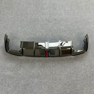 Rear Bumper Diffuser Lip Spoiler Gloss Black Fits For 2020-2024 Audi A4 S4 B10 - Image 4