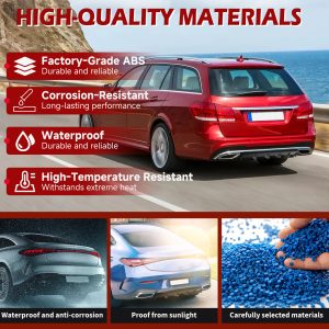 For AUDI A4 S4 B8.5 A3 A6 Gloss Car Rear Diffuser Bumper Lower Valance Lip 6 Fin - Image 4