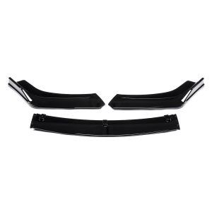 Gloss Black Front Spoiler Lip For Audi A4 B9 S4 Sedan 2017 2018-2019 - Image 3