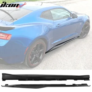 Fits 16-24 Chevrolet Camaro ZL1 Style Side Skirts Carbon Fiber Print - Image 6