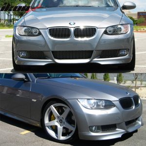 Fits 07-10 BMW E92 E93 3-Series M-Tech #354 Titanium Silver Front Bumper Lip - Image 2