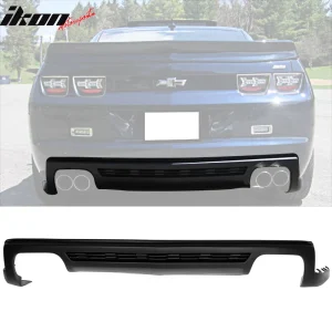 Fit 10-13 Chevy Camaro ZL1 Style Rear Bumper Diffuser Lip Lower Cover Valance - Image 6