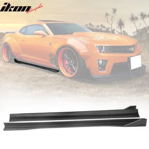 Fits 12-15 Chevrolet Camaro ZL1 MB Style Side Skirts Add On Extension PP - Image 6