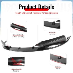 Fits 12-19 BMW F30 F31 3 Series 4DR MP Style Front Bumper Lip Carbon Fiber Print - Image 5