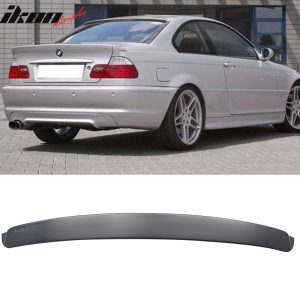 Fits 99-05 BMW E46 3-Series M3 Coupe AC Style Rear Roof Spoiler ABS Unpainted - Image 1