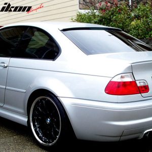 Fits 99-05 BMW E46 3-Series M3 Coupe AC Style Rear Roof Spoiler ABS Unpainted - Image 2
