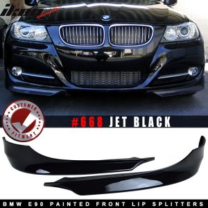Fits 09-12 BMW E90 3-Series OE Style Front Bumper Lip Splitters OE Painted Color - Image 5