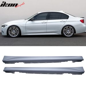 Fits 12-18 BMW F30 3-Series M-T Msport Style 2PCS Side Skirts Unpainted - PP - Image 1