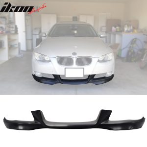 Fits 07-10 BMW E92 E93 3-Series M-Tech Style Front Bumper Lip Unpainted PP - Image 1