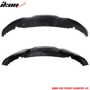 Fits 07-10 BMW E92 E93 3-Series M-Tech Style Front Bumper Lip Unpainted PP - Image 3