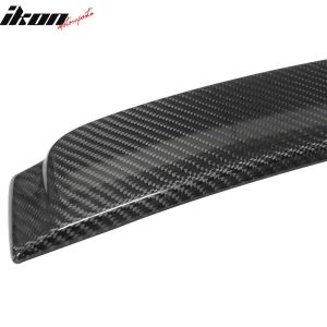 Fits 06-11 BMW 3 Series E90 Sedan AC Style Carbon Fiber CF Rear Roof Spoiler - Image 4