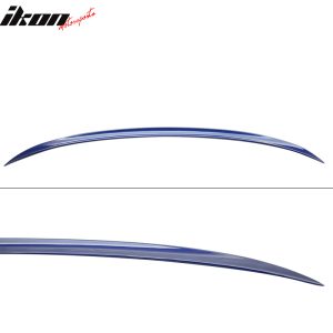Fits 06-11 BMW E90 3-Series M3 Style Rear Trunk Spoiler Painted #381 Lemans Blue - Image 4