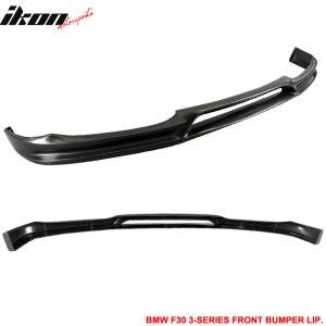 Fits 12-15 BMW F30 3-Series Front Bumper Lip 3D Style PU Spoiler Chin Splitter - Image 2