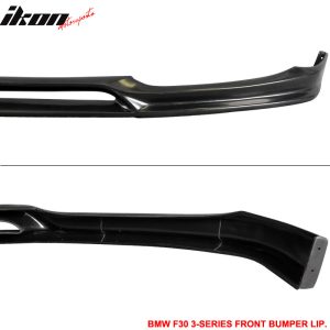 Fits 12-15 BMW F30 3-Series Front Bumper Lip 3D Style PU Spoiler Chin Splitter - Image 3