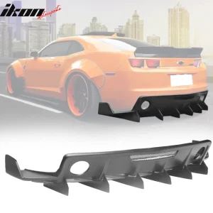 Fits 10-15 Chevrolet Camaro ZL1 MB Style Rear Diffuser Bumper Cover Fin PP - Image 6