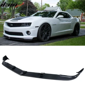 Fits 10-13 Chevrolet Camaro V8 SS Street Style Front Bumper Lip Spoiler Black PU - Image 6