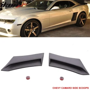 Fits 10-15 Chevy Camaro Xenon Style Side Rear Fender Vent Scoop Unpainted PU 2PC - Image 6