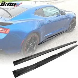 Fits 16-24 Chevy Camaro ZL1 Style Side Skirts Panel Extension 2PC - Carbon Fiber - Image 6