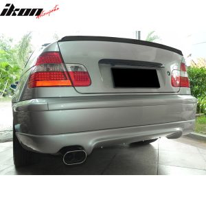 Fits 99-05 BMW E46 3-Series Sedan AC Style Matte Black Rear Trunk Spoiler Wing - Image 5