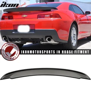 Fits 14-15 Chevy Camaro Z28 Coupe OE Style Rear Trunk Spoiler Wing Matte Black - Image 6