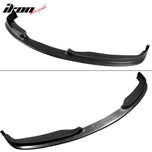 Fits 12-15 BMW F30 3-Series Sedan H Style Front Bumper Lip Unpainted Black PU - Image 5