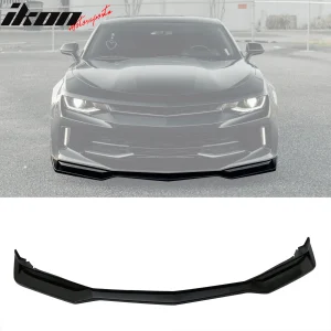 Fits 16-18 Chevy Camaro ZL1 Style Front Bumper Lip PP Gloss Black - Image 6
