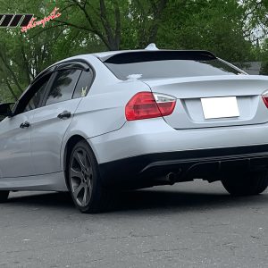 Fits 05-12 BMW E90 3-Series Sedan AC-S Style Rear Bumper Lip Spoiler Unpainted - Image 3