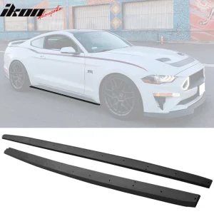 Fits 15-23 Ford Mustang Side Skirts Extension OE Textured Black PP - Image 6