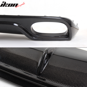 Fits 13-16 Audi A4 B9 Standard R Style Rear Bumper Lip Diffuser CF Carbon Fiber - Image 5