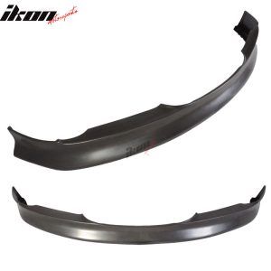 Fits 05-08 BMW E90 3-Series Front Bumper Lip IKON Style Spoiler PU Splitter Kit - Image 3