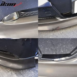 Fits 05-08 BMW E90 3-Series Front Bumper Lip IKON Style Spoiler PU Splitter Kit - Image 4