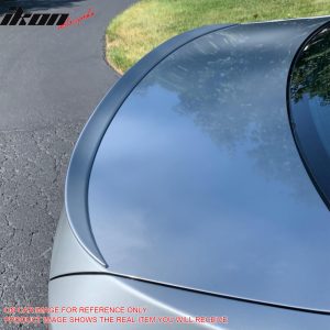 Fits 06-11 BMW E90 3-Series Trunk Spoiler M3 Style Rear Wing ABS Lip #354 Silver - Image 3