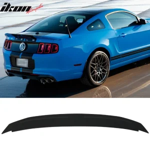 Fits 10-14 Ford Mustang OE Style Rear Trunk Spoiler Wing Lip ABS Matte Black - Image 6