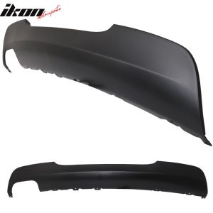 Fits 06-11 BMW E90 3-Series Sedan M-Tech Msport Rear Bumper Lip Diffuser - PP - Image 3