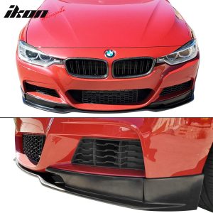 Fits 12-18 BMW F30 3-Series M-Tech M Sport E Style Front Bumper Lip Spoiler PU - Image 4
