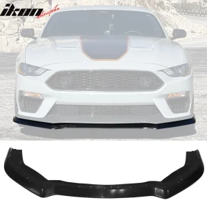 Fits 21-23 Mustang Mach 1 Handling Package Style Front Bumper Lip Matte Black PP - Image 6