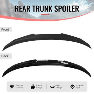 Fits 06-11 BMW E90 3-Series M3 Sedan PSM Style Trunk Spoiler Carbon Fiber Print - Image 3