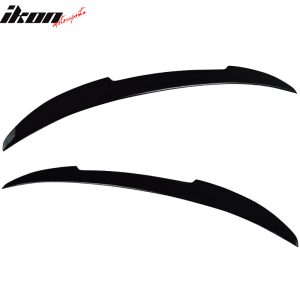 Fits 12-20 BMW F30 3 Series F80 M3 4Dr V Style Trunk Spoiler Painted #668 Black - Image 3