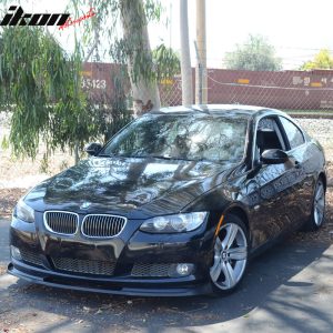 Fits 07-11 BMW E92 E93 3 Series Coupe H Style Front Bumper Lip Chin PU Unpainted - Image 3