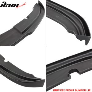 Fits 07-11 BMW E92 E93 3 Series Coupe H Style Front Bumper Lip Chin PU Unpainted - Image 5