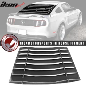 Fits 05-14 Ford Mustang IKON Style Unpainted Rear Window Louver Windshield ABS - Image 6