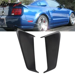 Fits 05-09 Ford Mustang Coupe Unpainted Black EL Side Fender Scoop - PU - Image 6
