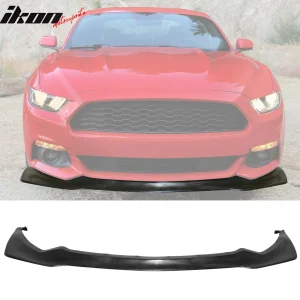 For 15-17 Ford Mustang Shelby GT Style Front Bumper Lip Chin Spoiler Splitter PU - Image 6