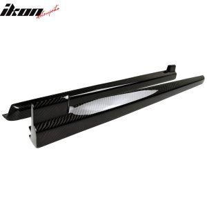 Fits 12-17 BMW 3 Series F30 F31 IKON Style Carbon Fiber CF Side Skirts Extension - Image 5