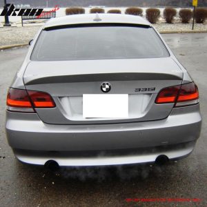 Fits 07-13 BMW 3 Series E92 Coupe AC Style Rear Roof Spoiler Wing Matte Black - Image 3