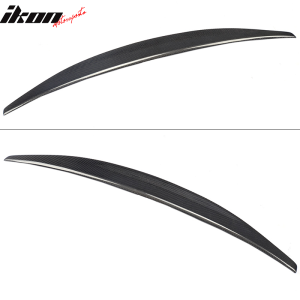 Fits 08-17 Audi A5 B8 S Style Carbon Fiber Highkick Duckbill Trunk Spoiler Wing - Image 3