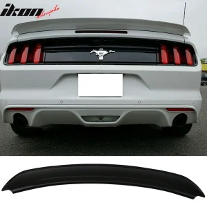 Fits 15-23 Ford Mustang Track Pack Style Duckbill Rear Trunk Spoiler Wing Lip - Image 6
