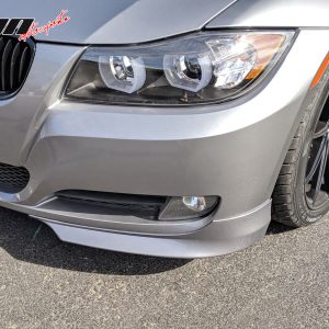 For 09-12 BMW E90 3-Series OE Style Front Bumper Lip Splitters Painted #A52 Gray - Image 4